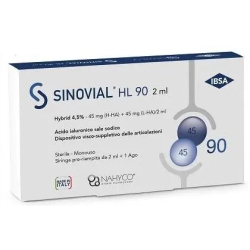 Sinovial HL 90 Prefilled intrarticular syringe with hyaluronic acid 2 ml
